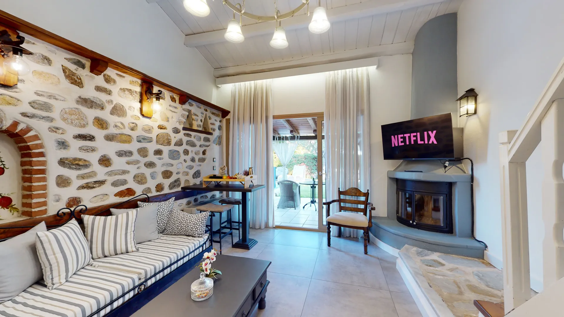 acrotel athena pallas - maisonette private pool dnevna soba